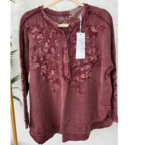 Anthropologie Tops - NWT Anthropology by Kyla Seo T-shirt Kai Top Long Sleeves